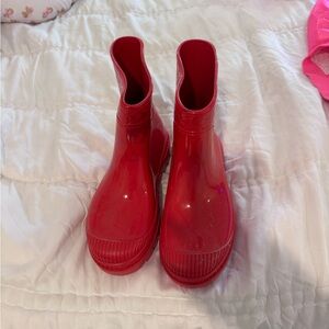Coach Red Women's Rain Boots